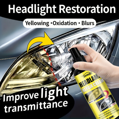 Headlight Restoration Spray – Remove Yellowing, Haze & Scratches